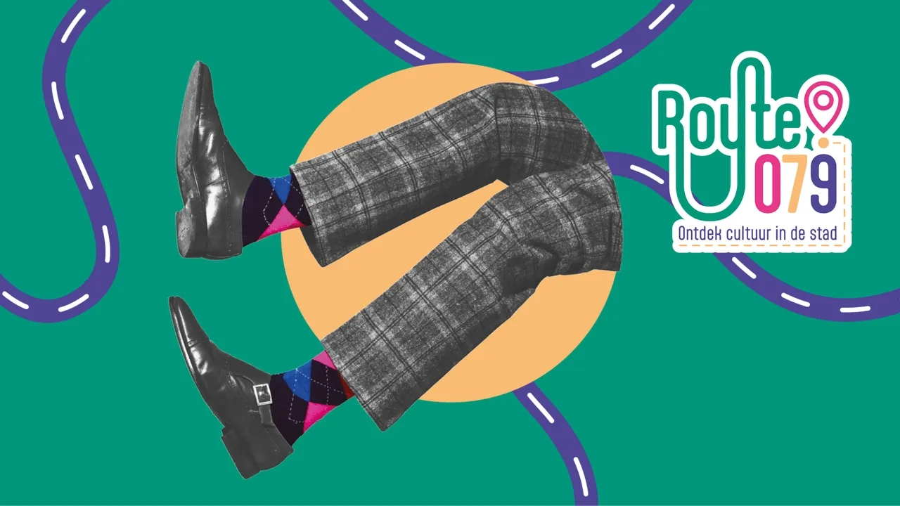 Geïllustreerd beeld van Route079, het culturele evenement van Zoetermeer